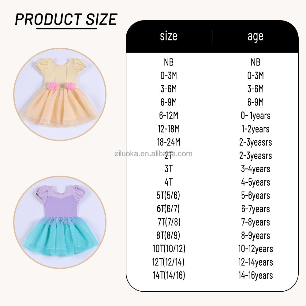 Girls Multi-Layer Tulle Princess Dress