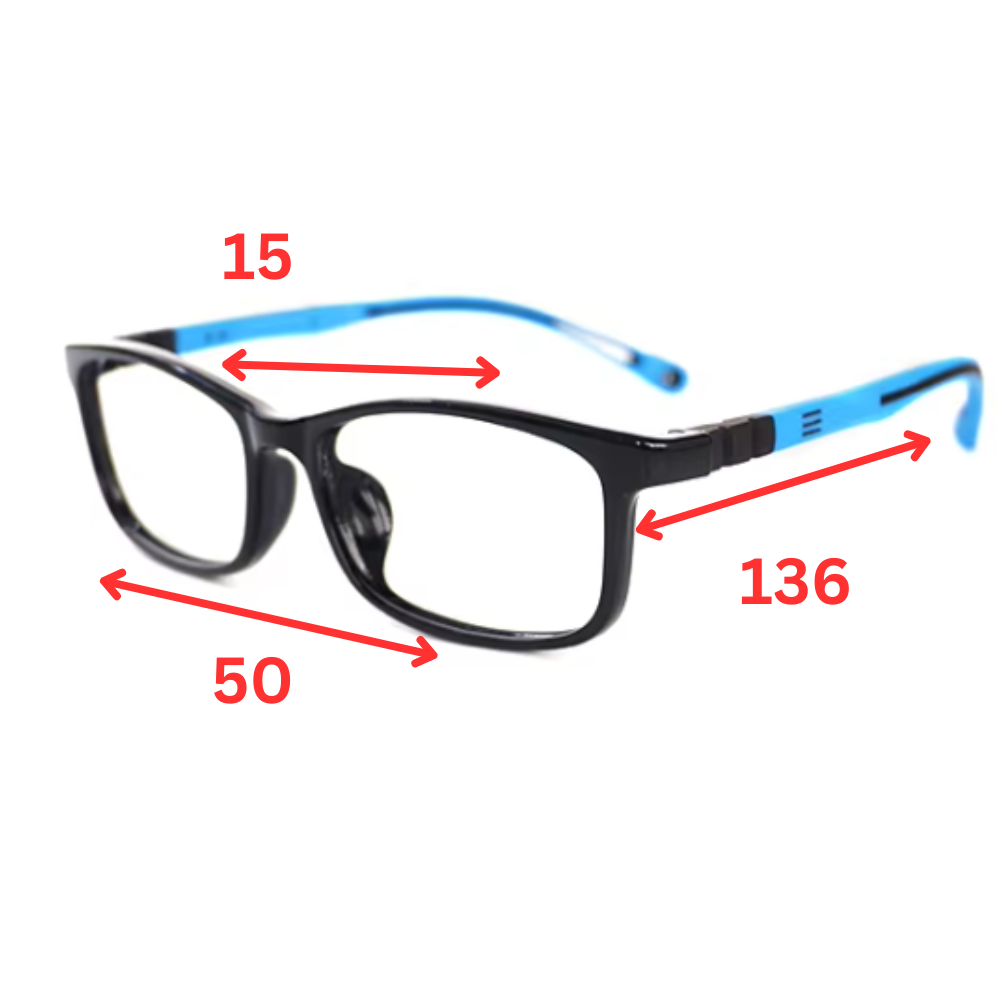 Light purple MCROONS kids' silicone eyeglasses with rectangular frames, comfortable and whimsical for boys and girls.