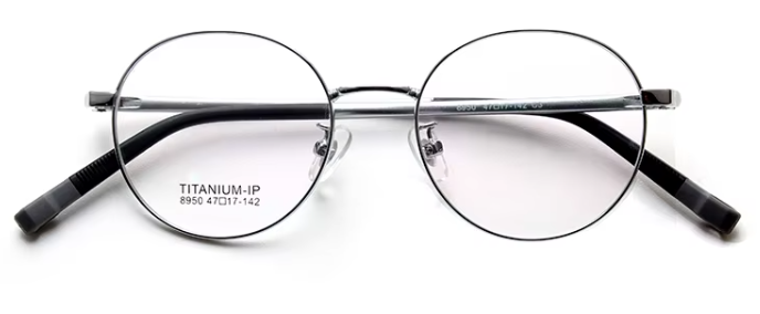 MCROONS Kids Rose Gold Round Glasses — Timeless Delicate Frames | Boys and Girls | Silver, Rose Gold, Pink and Cyan