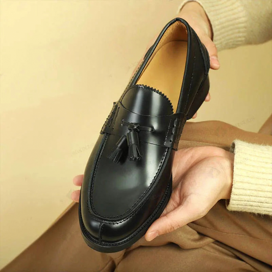 XINZIRAIN Men's Leather Derby Oxford Dress Shoes - MCROONS