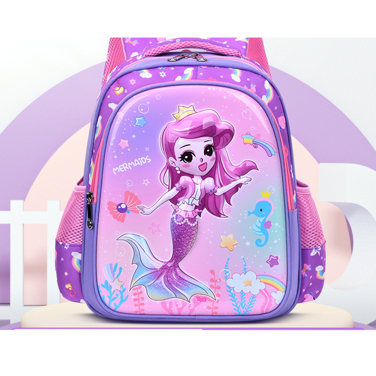 3D Lightweight Fashionable Breathable Kids' School Backpack for Primary and Kindergarten Students