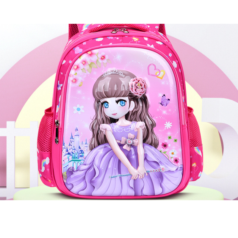 3D Lightweight Fashionable Breathable Kids' School Backpack for Primary and Kindergarten Students