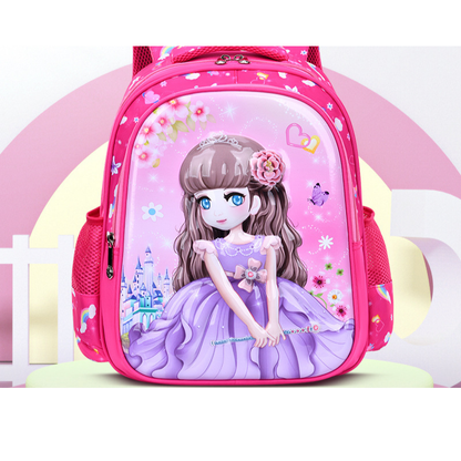 3D Lightweight Fashionable Breathable Kids' School Backpack for Primary and Kindergarten Students