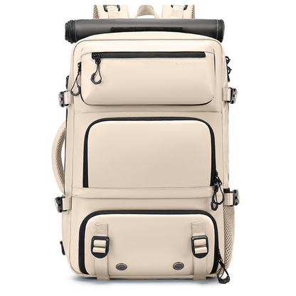 Unisex 30L Nylon Multifunction 3-Way Usage TSA Lock Detachable Shoes Compartment Travel Hiking Backpack