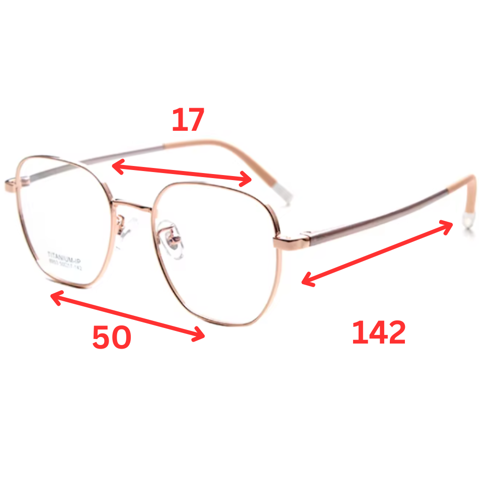 MCROONS Kids Silver Geometric Glasses — Black Temple Modern Stainless Frames | Boys and Girls | Silver, Rose Gold, Pink and Black