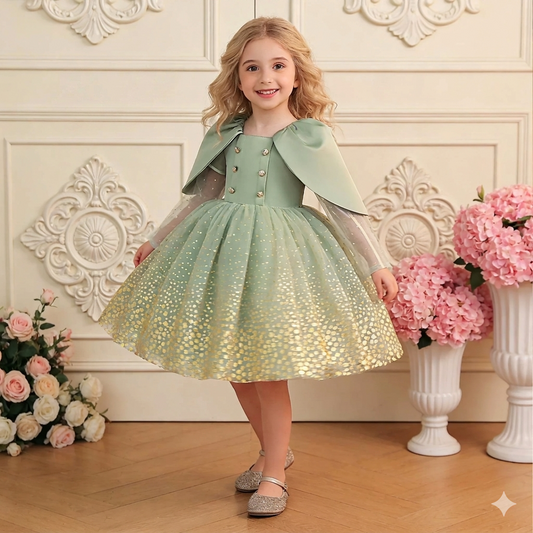 Princess Floral Satin Gloss Sleeveless Sequins Formal Evening Party Dress For Girls Summer Birthday Celebration