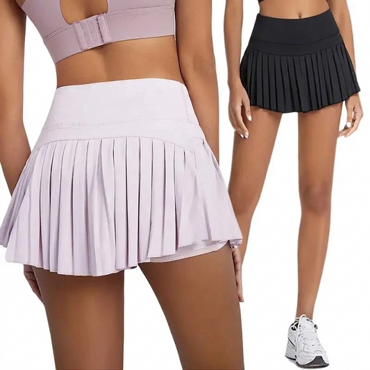 Women's High Waist Pleated Tennis Skort