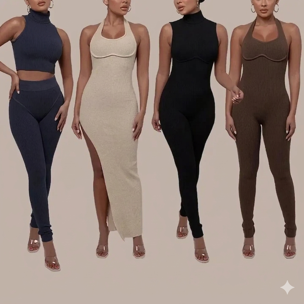 Women's Crop Top and Leggings Training Set