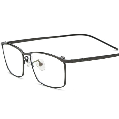 Square Titanium Optical Glasses Frame - MCROONS - Gray