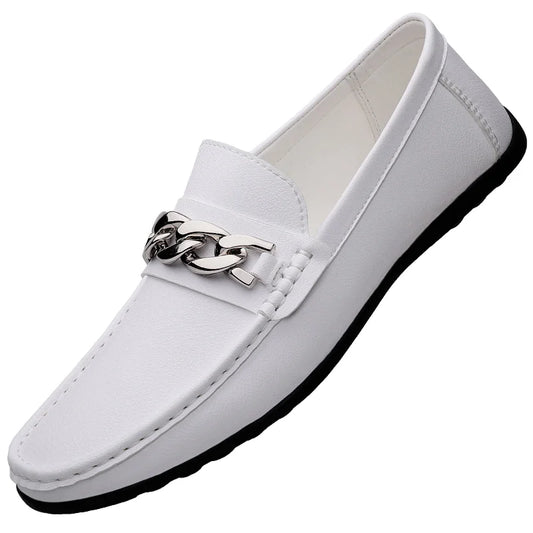 MCROONS men's casual slip-on loafers plus size shoes