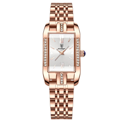 Poedagar 365 Women's Luxury Quartz Watch – Stainless Steel Band, Waterproof