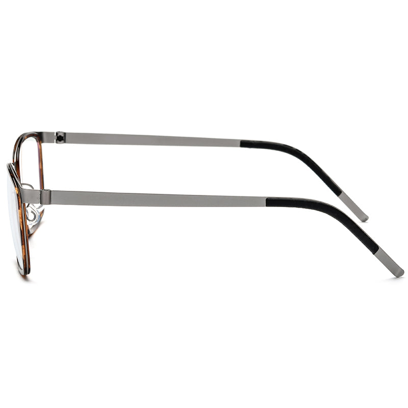 Acetate Square Optical Glasses Frame Vintage - MCROONS - hinge detail
