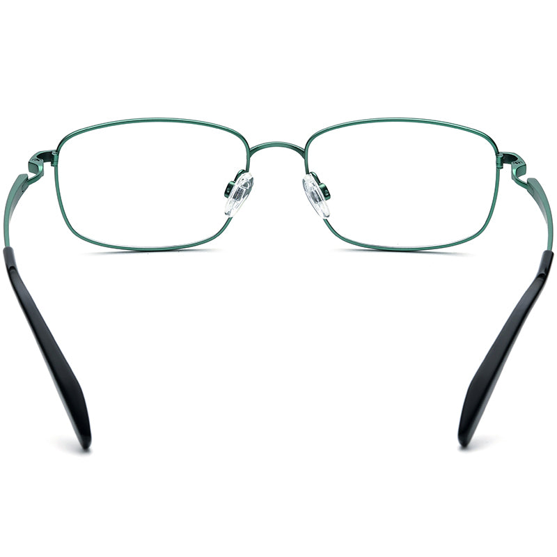 Titanium Square Optical Glasses Frame Classic - MCROONS - back view