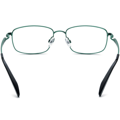 Titanium Square Optical Glasses Frame Classic - MCROONS - back view