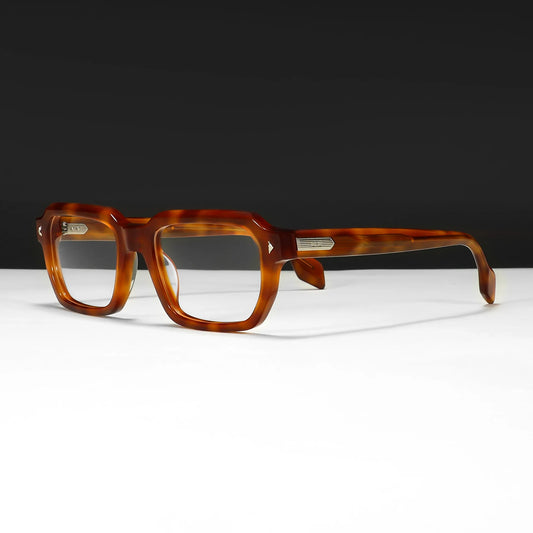 MCROONS Rectangle Acetate Glasses — Full Rim, Unisex