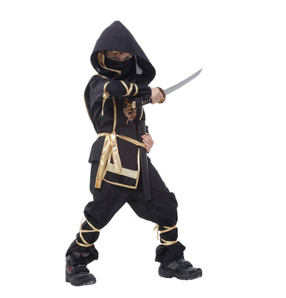 Little Ninja Warrior Boys Kids Halloween Costume - MCROONS close up
