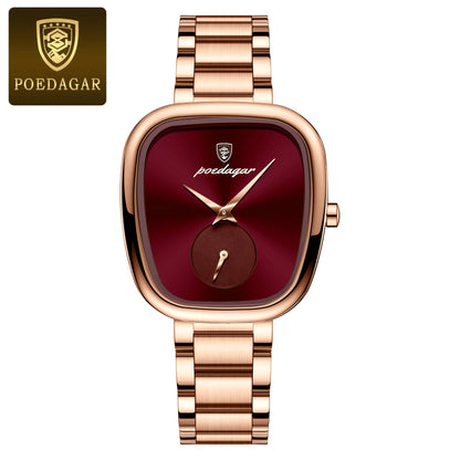Poedagar 783 Women's Luxury Quartz Watch – Stainless Steel Band, Waterproof