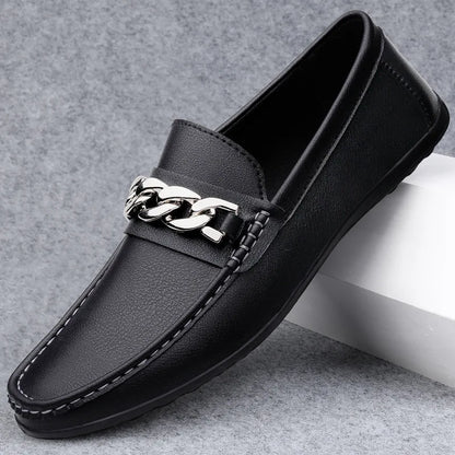 MCROONS men's slip-on loafers side view