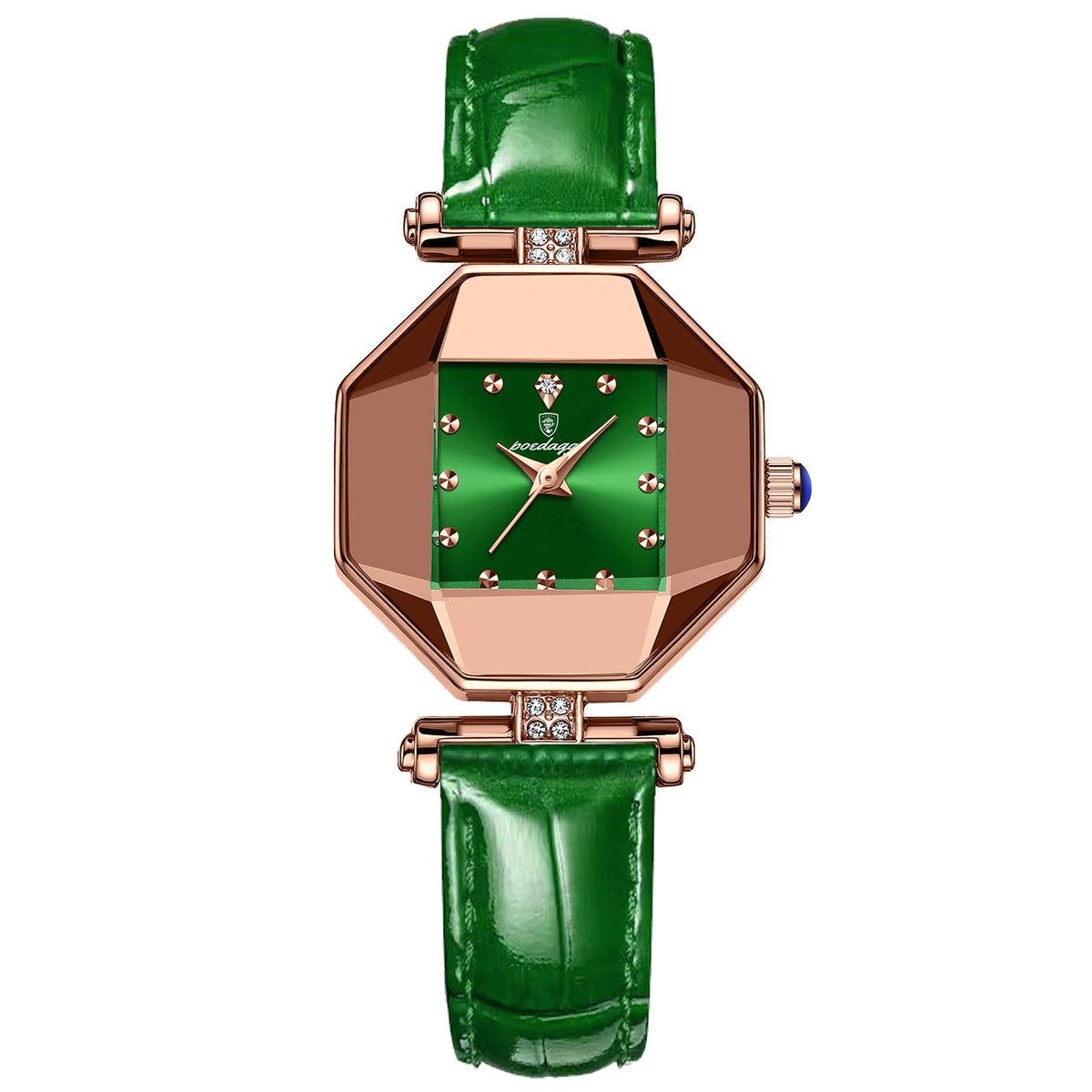 Poedagar 368 Women's Luxury Quartz Watch – Leather Strap, Waterproof