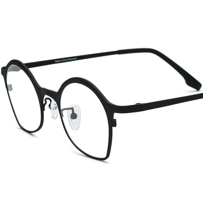 Colourful Titanium Cat Eye Optical Glasses - Black - MCROONS