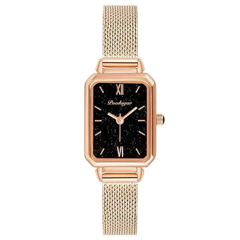 Poedagar 622 Women's Luxury Quartz Watch – Stainless Steel Band, Waterproof