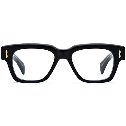 Bold Oversized Square Acetate Optical Glasses Frame - MCROONS - front view