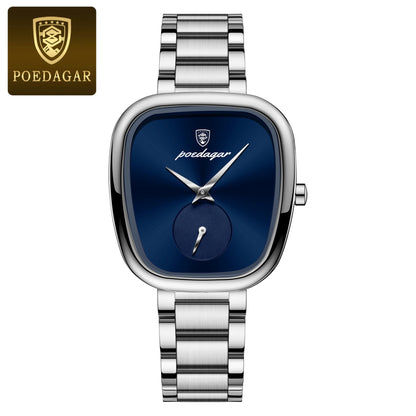 Poedagar 783 Women's Luxury Quartz Watch – Stainless Steel Band, Waterproof