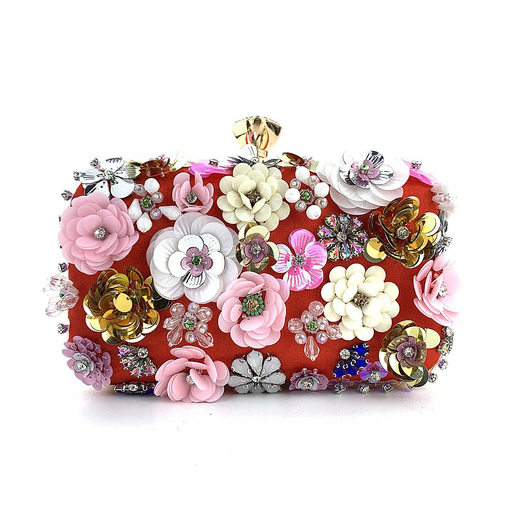 MCROONS sequin clutch bag side view