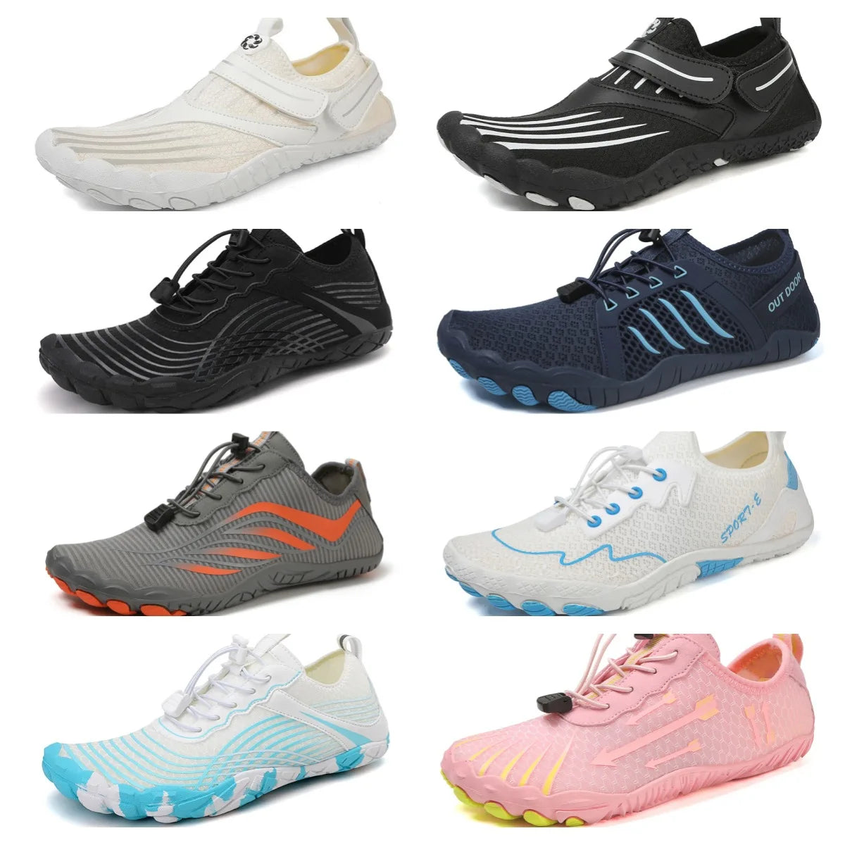 MCROONS beach and hiking shoes colour view