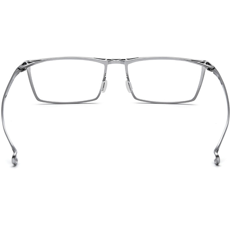 Square Titanium Optical Glasses Frame Ultralight - MCROONS - back view