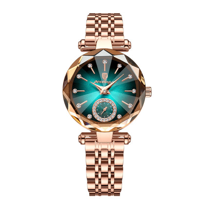Poedagar 719 Women's Luxury Quartz Watch – Stainless Steel Band, Waterproof