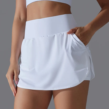 MCROONS quick-dry padel skirt fit view