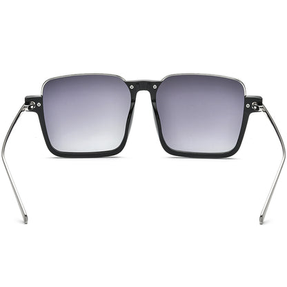 Acetate Square Sunglasses Gradient Lens - MCROONS - back