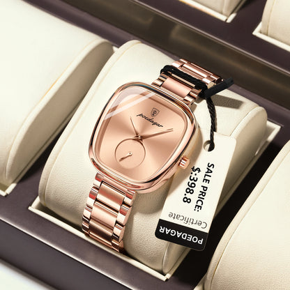 Poedagar 783 Women's Luxury Quartz Watch – Stainless Steel Band, Waterproof