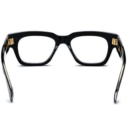 Bold Oversized Square Acetate Optical Glasses Frame - MCROONS - back view