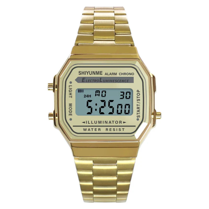 MCROONS men's digital watch display view