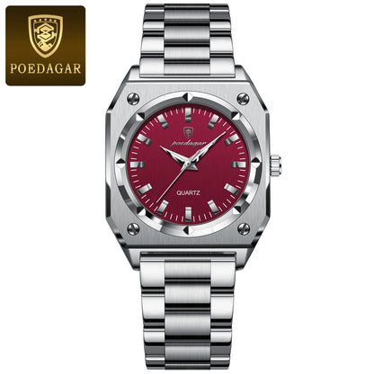 Poedagar 788 Women's Luxury Quartz Watch – Stainless Steel Band, Waterproof, Luminous