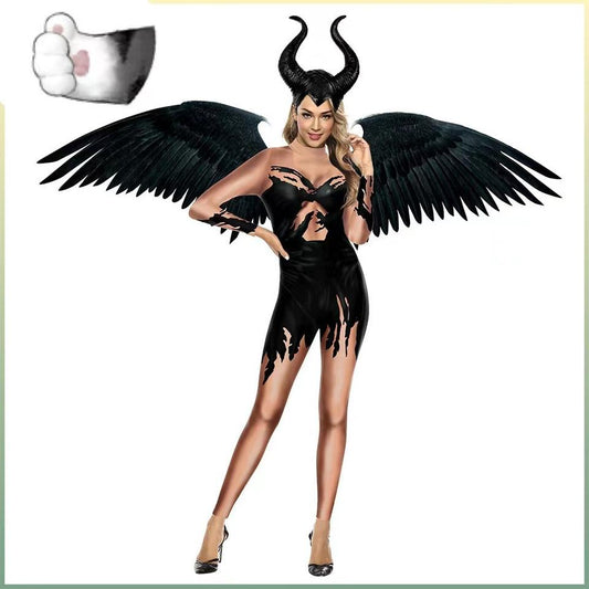 Mcroons Demon Slayer printed catsuit costume featuring detailed demon slayer character design, full-body costume for cosplay.