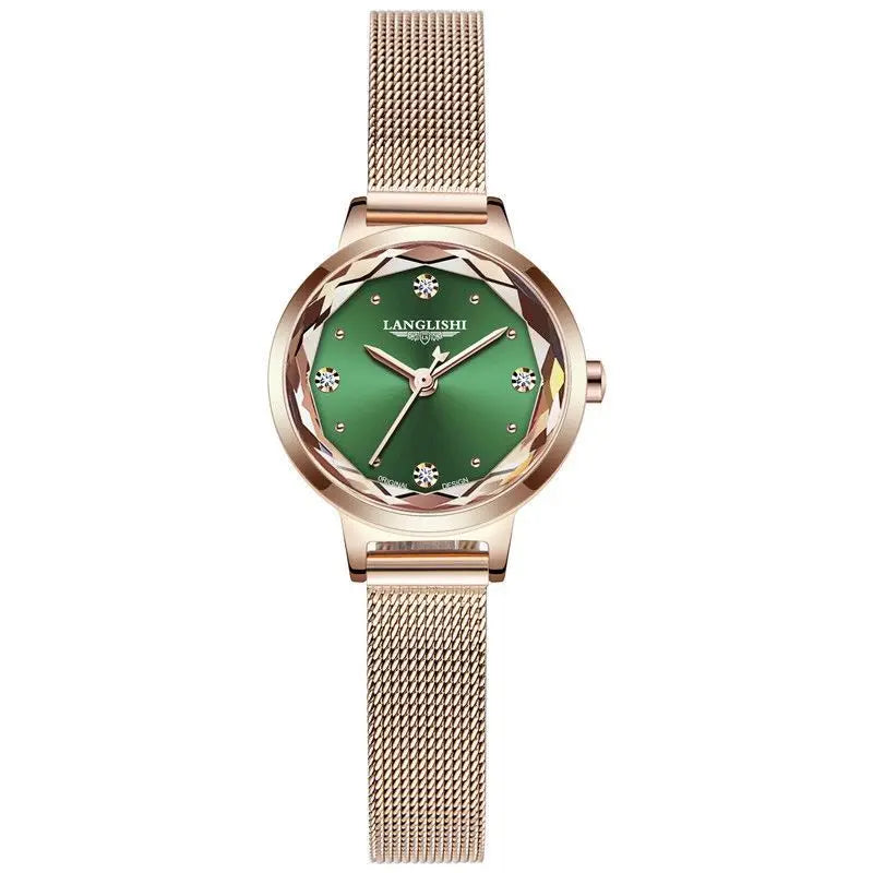 Poedagar 610 Women's Luxury Quartz Watch – Stainless Steel Band, Waterproof, Luminous, Date