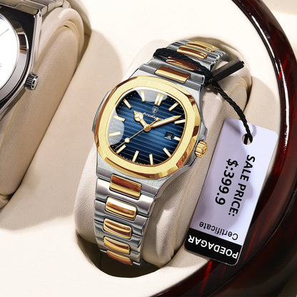 Poedagar 789 Women's Luxury Quartz Watch – Stainless Steel Band, Waterproof, Luminous, Date