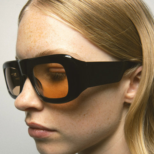 MCROONS Vintage Rectangle Acetate Sunglasses — Polarised TAC, Unisex