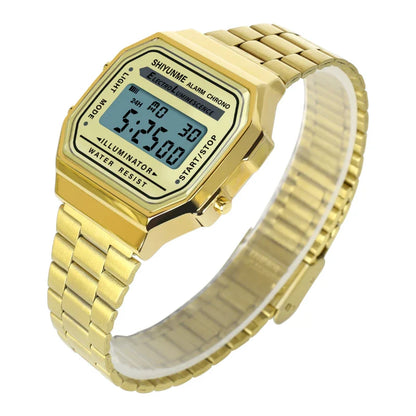 MCROONS luminous digital watch close-up