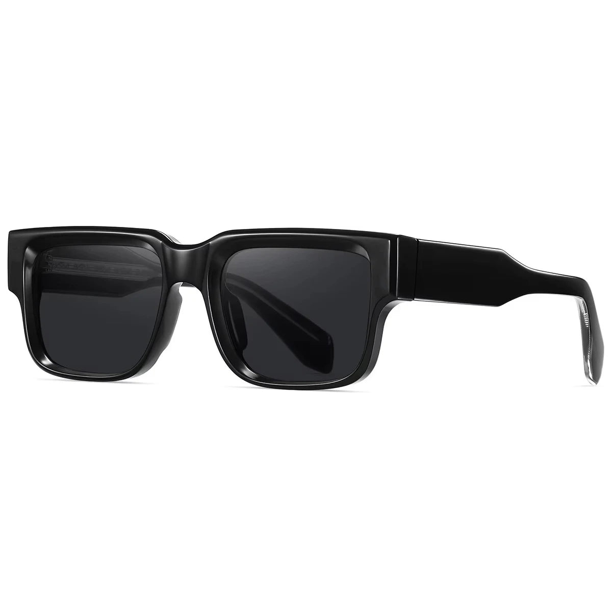 MCROONS Square Polarised Sport Sunglasses - Black