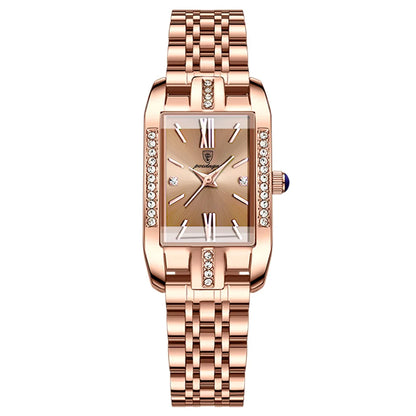Poedagar 365 Women's Luxury Quartz Watch – Stainless Steel Band, Waterproof