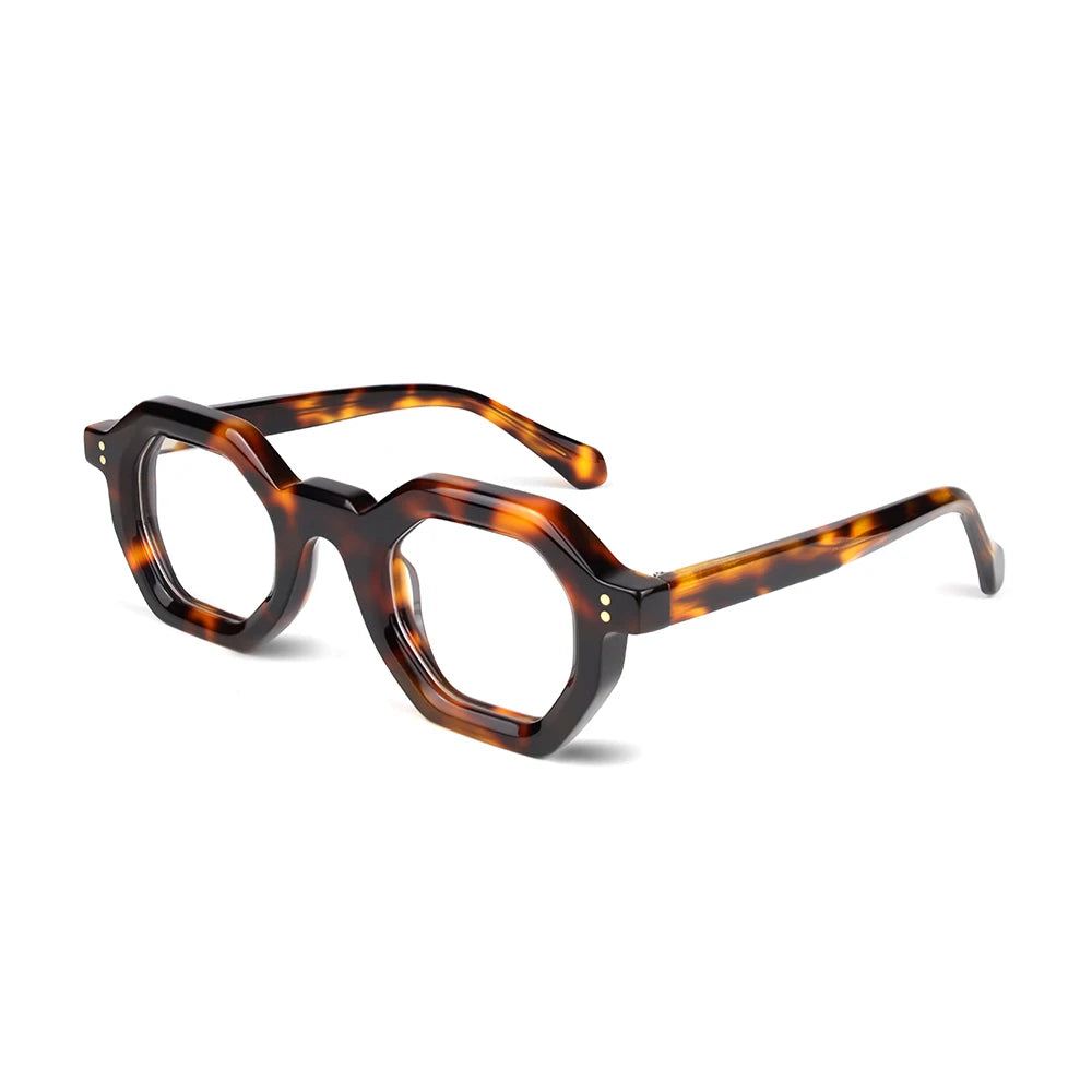 MCROONS Business Square Acetate Glasses — Full Rim, Men