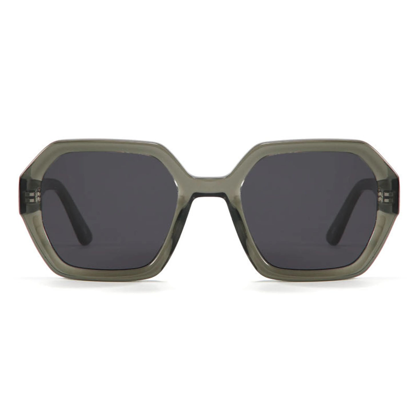 MCROONS Handmade Retro Square Acetate Sunglasses, UV400 TAC Lens, Unisex