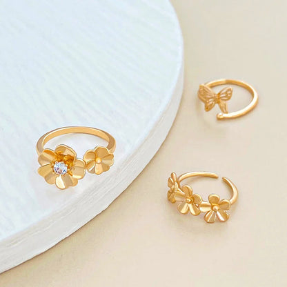 MCROONS gold fashion toe rings summer jewellery