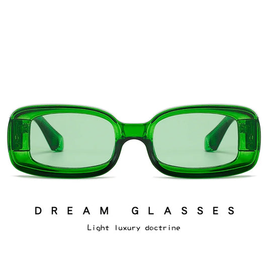 MCROONS Candy Rectangle Sunglasses — UV400, Women