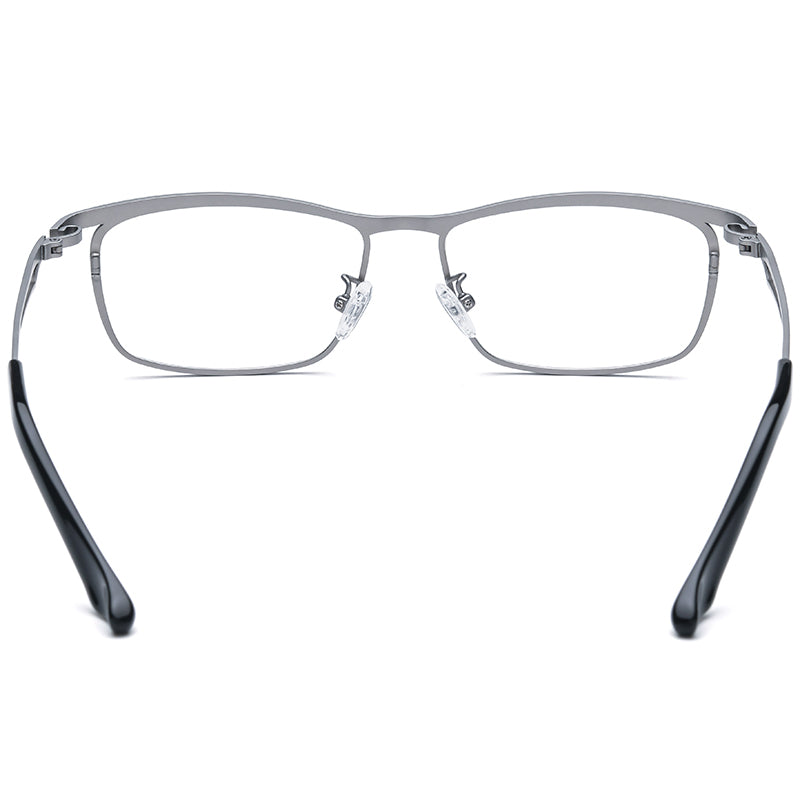 Square Titanium Optical Glasses Frame Japanese Style - MCROONS - back view
