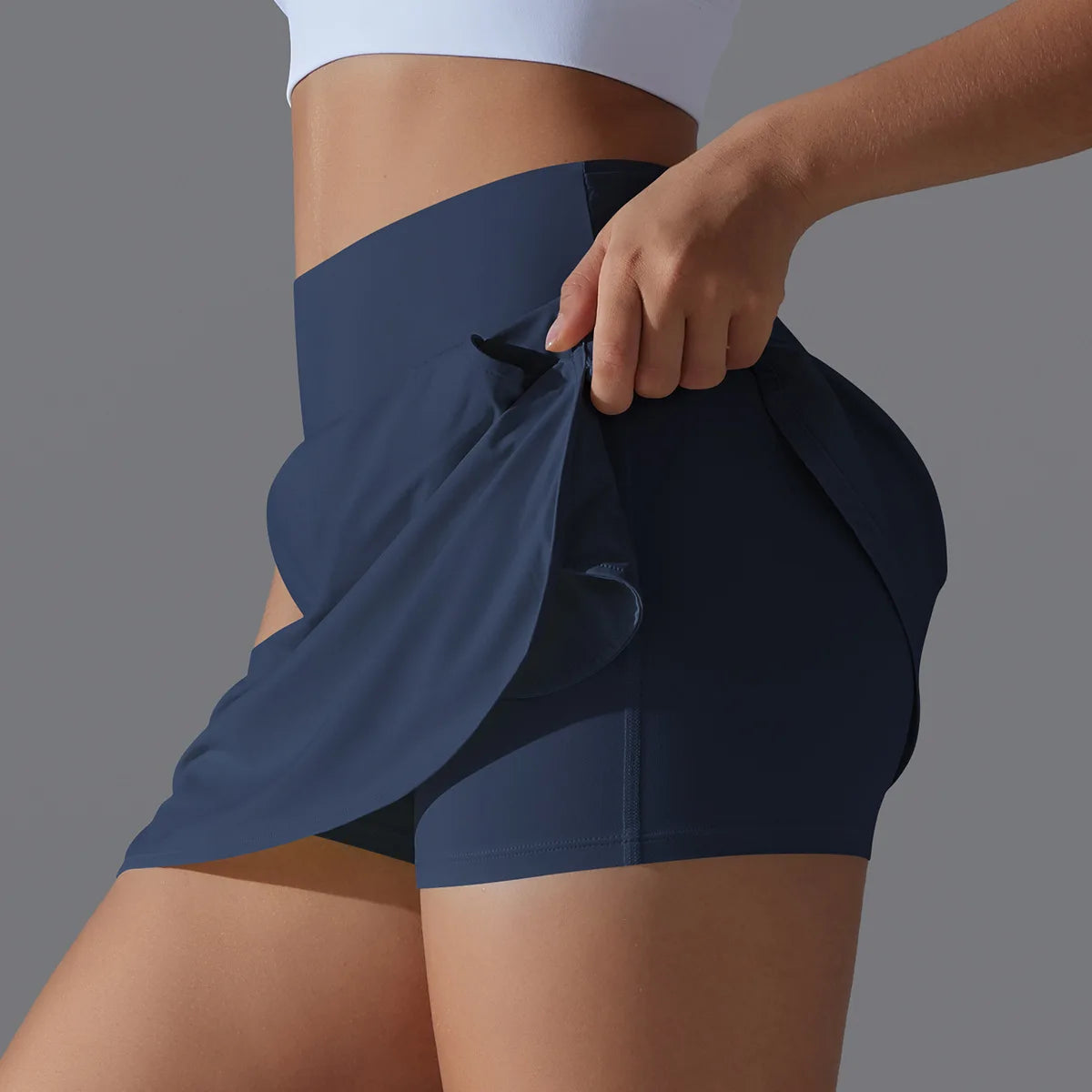 MCROONS women's active skort pocket detail